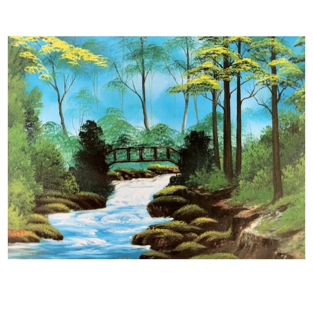 Bob Ross Paintings NEW 2 Jigsaw Puzzles ~ Secluded Bridge Rustic Barn SEALED - Picture 4 of 6